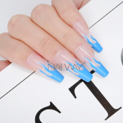 Black box long fake nails (21)