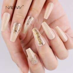 Black box long fake nails (25)