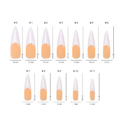 Extra long almond fake nails WSS22021802 (1)
