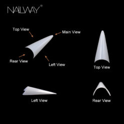 Half cover nail tips WSS167 (2)