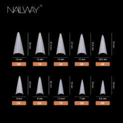 Half cover nail tips WSS167 (3)