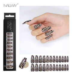 Leopard ballerina nails WSS17721685-1