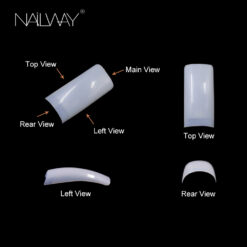 half cover water pipe nail tips WSS164 (1)