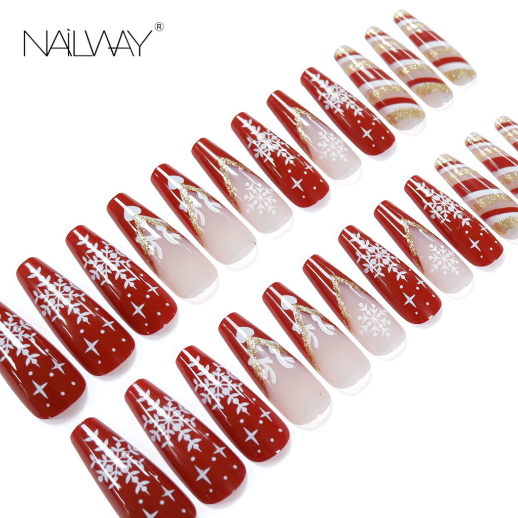 Christmas fake nails WSS176221577-3