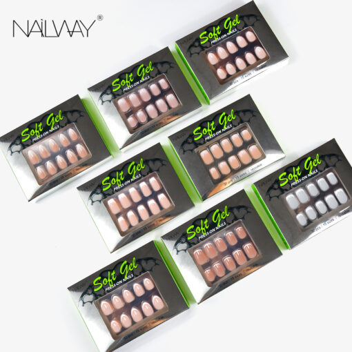 Nailway High Quality 30Pcs Soft Gel Press On Nails