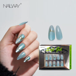 Nailway Hot Sale 30Pcs Long Stiletto Cat Eye Acrylic Press On Nails Finger Nails