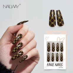 Nailway 24Pcs 12 Sizes Custom Skull Print Halloween Style Ballerina Press On Nails